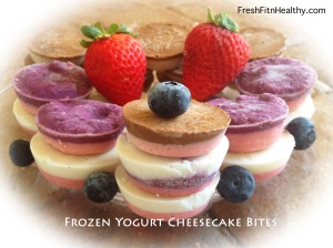 frozen yogurt cheesecake bites